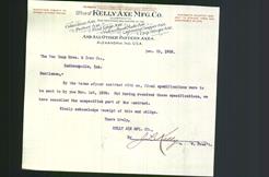 Letterhead - Kelly Axe Mfg. Co.
