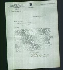 Letterhead - American Steel & Wire Co.