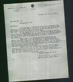 Letterhead - American Steel & Wire Co.