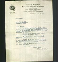 Letterhead - Lord & Thomas