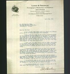 Letterhead - Lord & Thomas