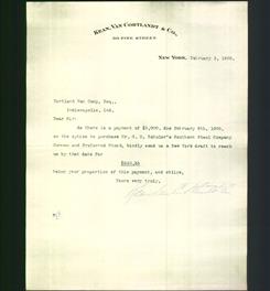 Letterhead - Kean, Van Cortlandt & Co.