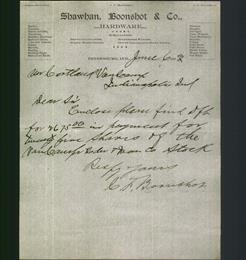 Letterhead - Shawhan, Boonshot & Co.