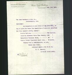 Letterhead - American Sheet & Tin Plate Company