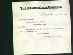 Letterhead - The Sharon Steel Company