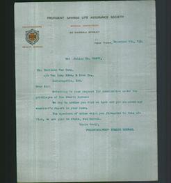 Letterhead - Provident Savings Life Assurance Society