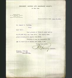 Letterhead - Provident Savings Life Assurance Society