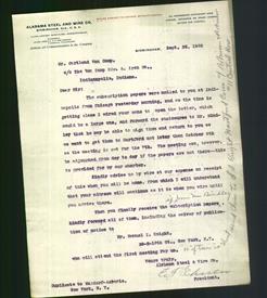 Letterhead - Alabama Steel And Wire Co.