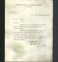 Letterhead - Provident Savings Life Assurance Society