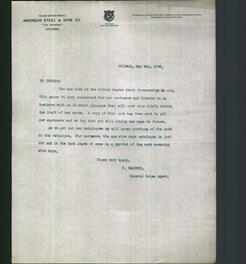 Letterhead - American Steel & Wire Co.