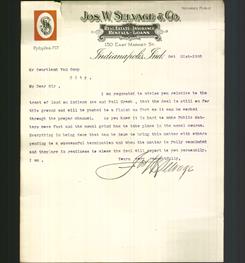 Letterhead - Jos. W. Selvage & Co.