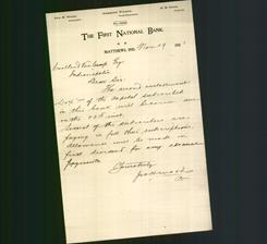 Letterhead - The First National Bank