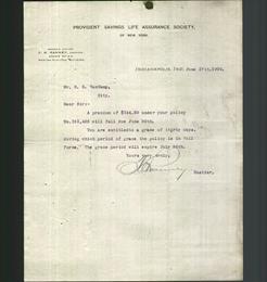 Letterhead - Provident Savings Life Assurance Society