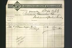 Letterhead - National Enameling & Stamping Co.