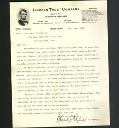 Letterhead - Lincoln Trust Company