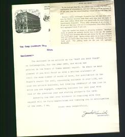 Letterhead - Van Camp Hardware Company