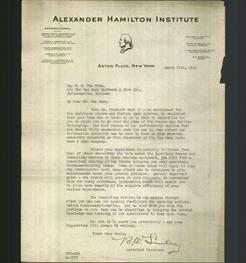 Letterhead - Alexander Hamilton Institute