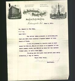 Letterhead - The Indianapolis Board of Trade