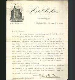 Letterhead - Hotel Walton