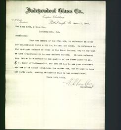 Letterhead - Independent Glass Co.