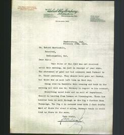 Letterhead - The Wabash Clay Company