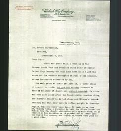 Letterhead - The Wabash Clay Company