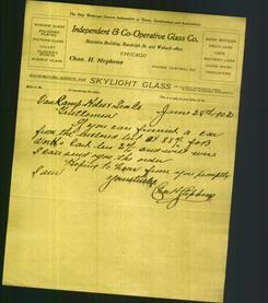 Letterhead - Independent & Co-operative Glass Co.