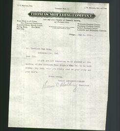 Letterhead - Thomas Moulding Company