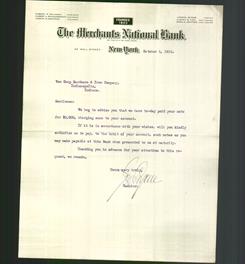Letterhead - The Merchants National Bank