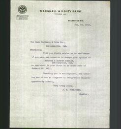 Letterhead - Marshall & Ilsley Bank