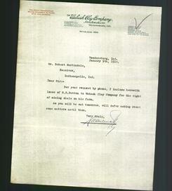 Letterhead - The Wabash Clay Company