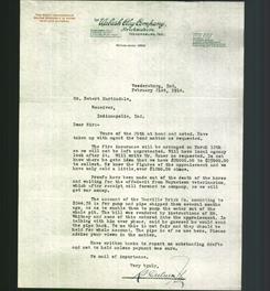 Letterhead - The Wabash Clay Company