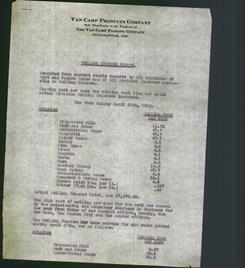 Letterhead - Van Camp Products Company