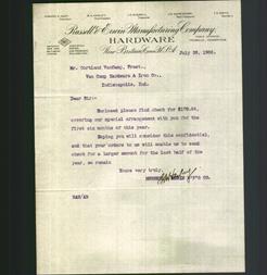 Letterhead - Russell & Erwin Manufacturing Co.