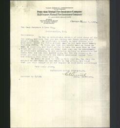 Letterhead - Protection Mutual Fire Ins. Co. Mill Owners Mutual Fire Ins. Co.