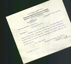 Letterhead - Protection Mutual Fire Insurance Company, Mill Owners Mutual Fire Insurance Company