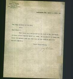 Letterhead - Office of Jay G. Voss