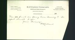Letterhead - D.P. Erwin Company