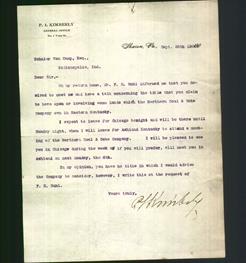 Letterhead - P. L Kimberly