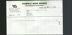 Letterhead - Humble Iron Works