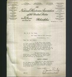 Letterhead - The National Hardware Association of the United States