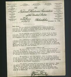 Letterhead - The National Hardware Association of the United States