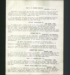 Letter - The D.W. Bosley Company