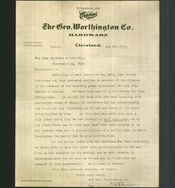 Letterhead - The Geo Worthington Company