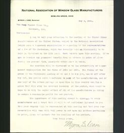 Letterhead - National Association of Window Glass Manufacturers