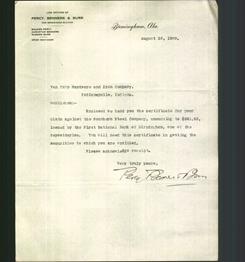 Letterhead - Law Offices of Percy, Benners & Burr