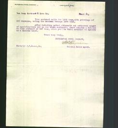 Letterhead - Pittsburgh Steel Company