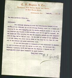 Letterhead - C.F. Sayles & Co.