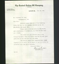 Letterhead - The Central Cotton Oil Company