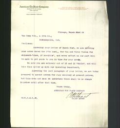 Letterhead - American Steel & Wire Co.